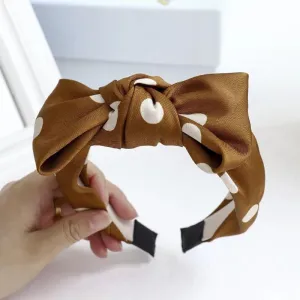 Polka Dot-Brown Hairband