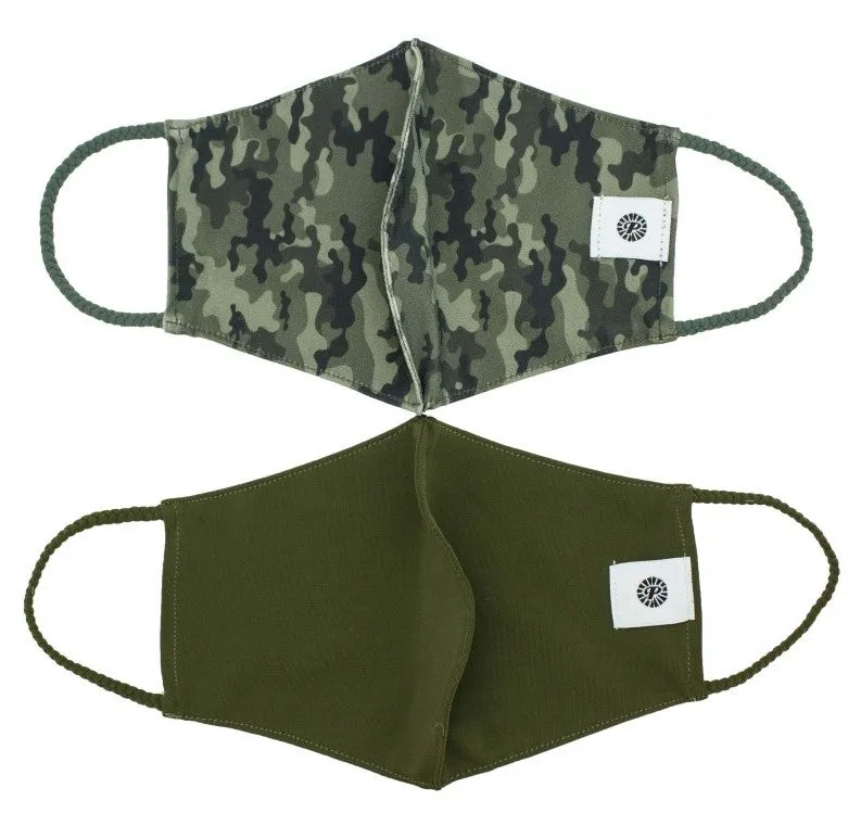 Pom Masks by Pomchies - Camo / Solid Olive