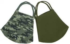 Pom Masks by Pomchies - Camo / Solid Olive