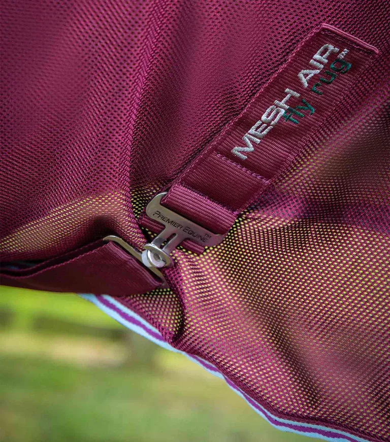 Premier Equine Combo Mesh Air Fly Rug (Burgundy)