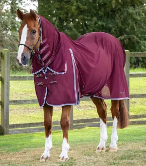 Premier Equine Combo Mesh Air Fly Rug (Burgundy)