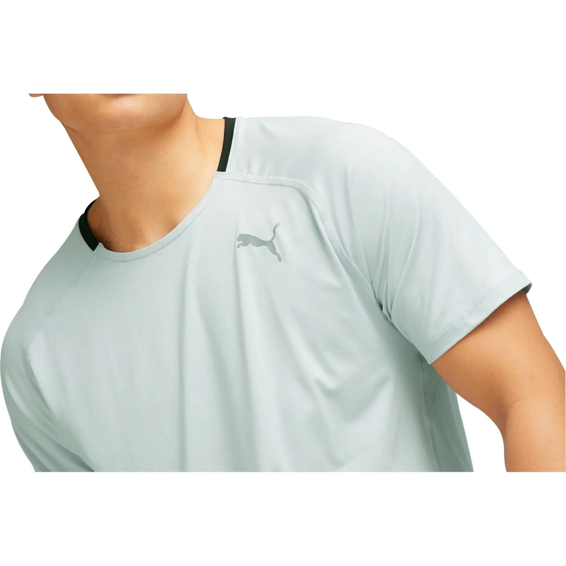 Puma Cloudspun Short Sleeve Mens Running Top - Grey