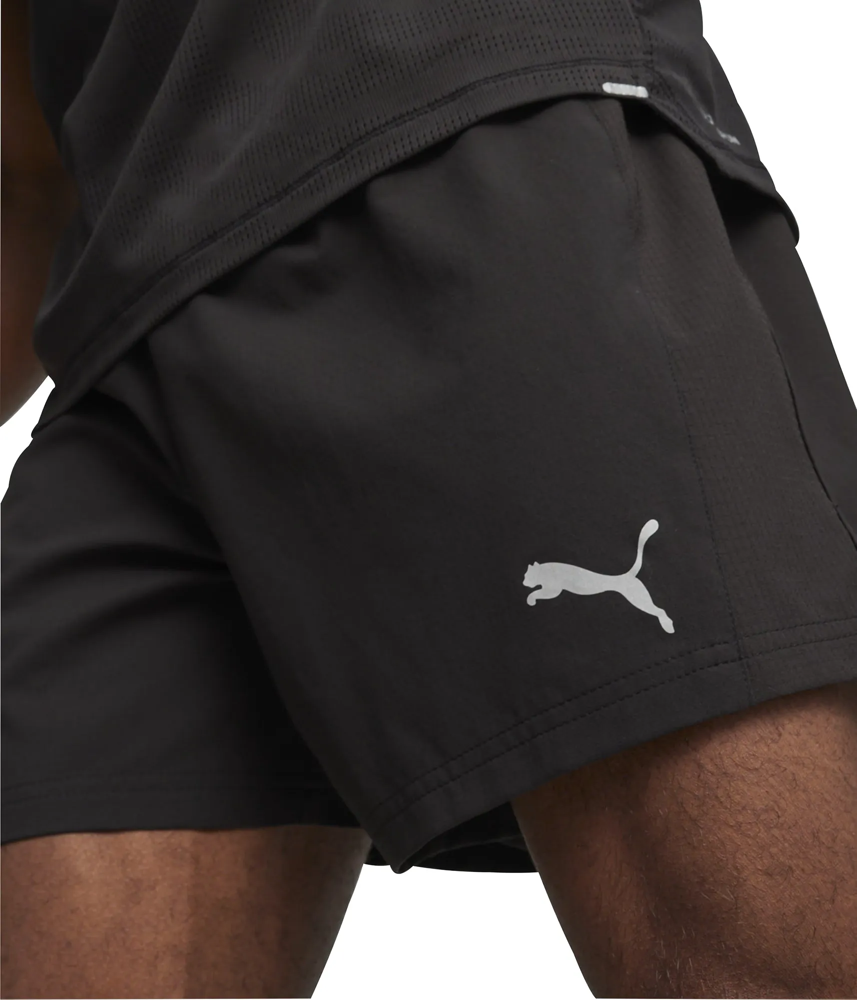 Puma Run Velocity Ultraweave 5 Inch Mens Running Shorts - Black