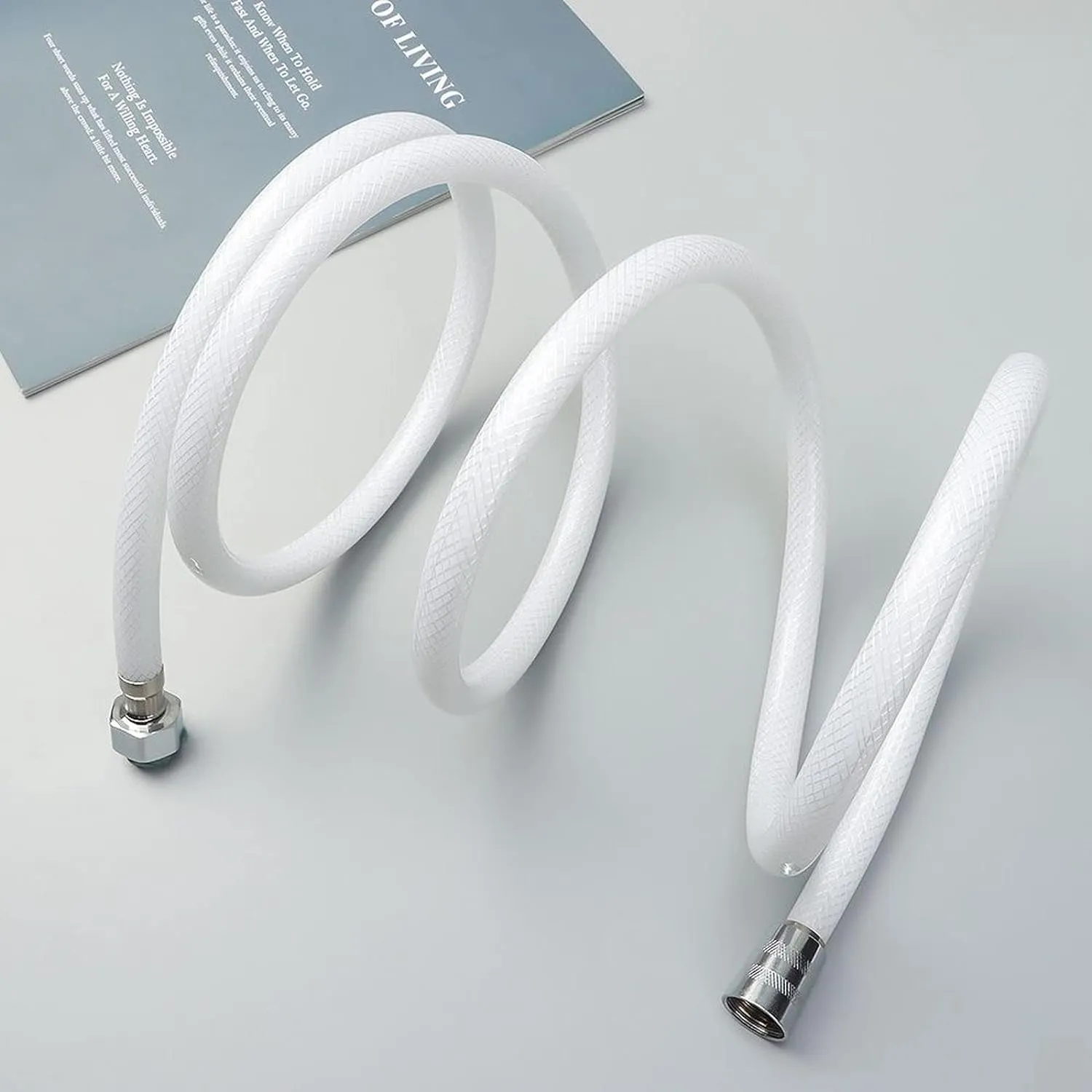 PVC Flexible Silver Shower Hose 1.5m - L01006LSG