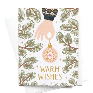 "Warm Wishes" Christmas Greeting Card