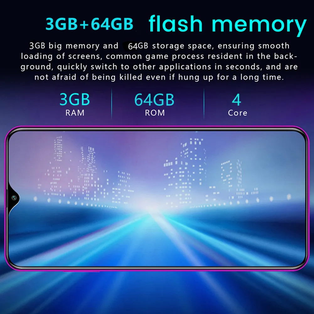 R30 pro Smart Phone 4G Network 3G   64g High Configuration Face Recognition Fingerprint Recognition Phone purple_U.S. regulations