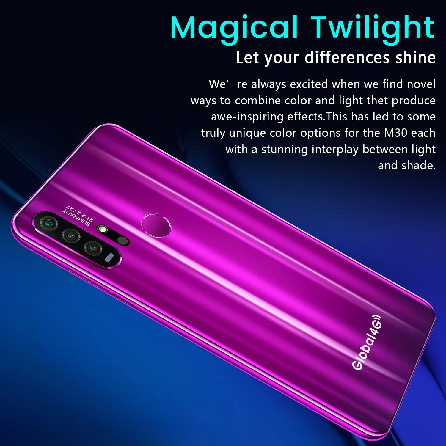 R30 pro Smart Phone 4G Network 3G   64g High Configuration Face Recognition Fingerprint Recognition Phone purple_U.S. regulations