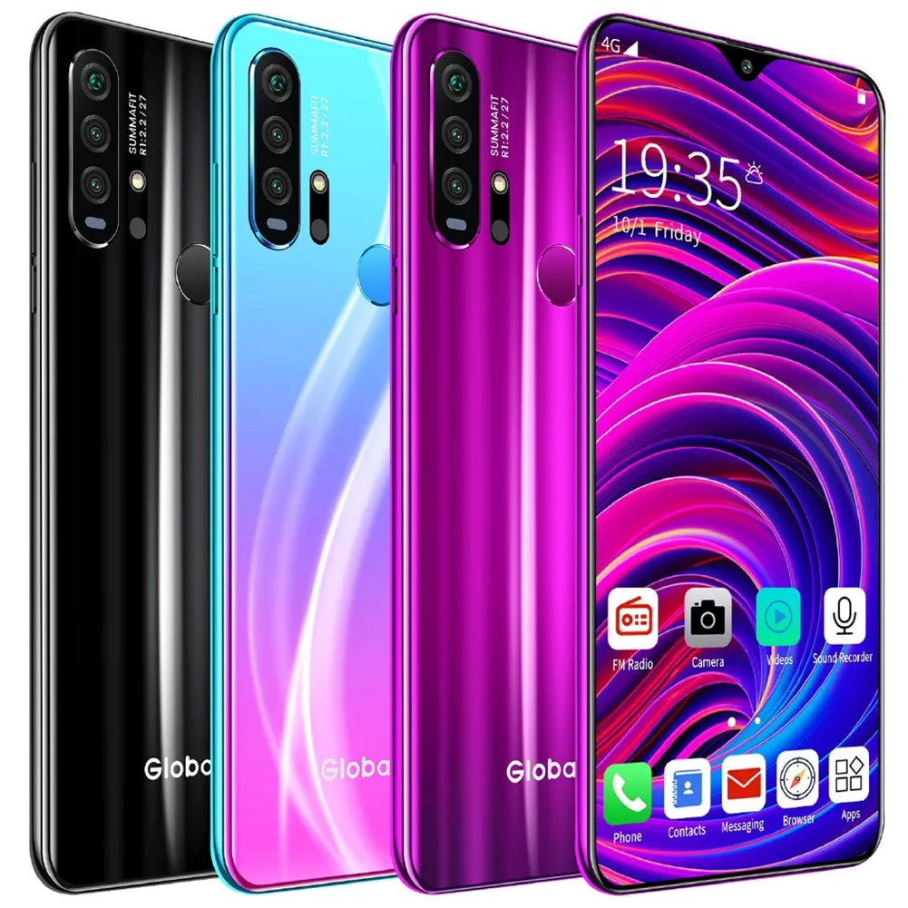 R30 pro Smart Phone 4G Network 3G   64g High Configuration Face Recognition Fingerprint Recognition Phone purple_U.S. regulations