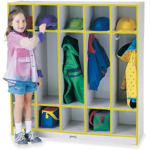 Rainbow Accents 5-section Coat Locker