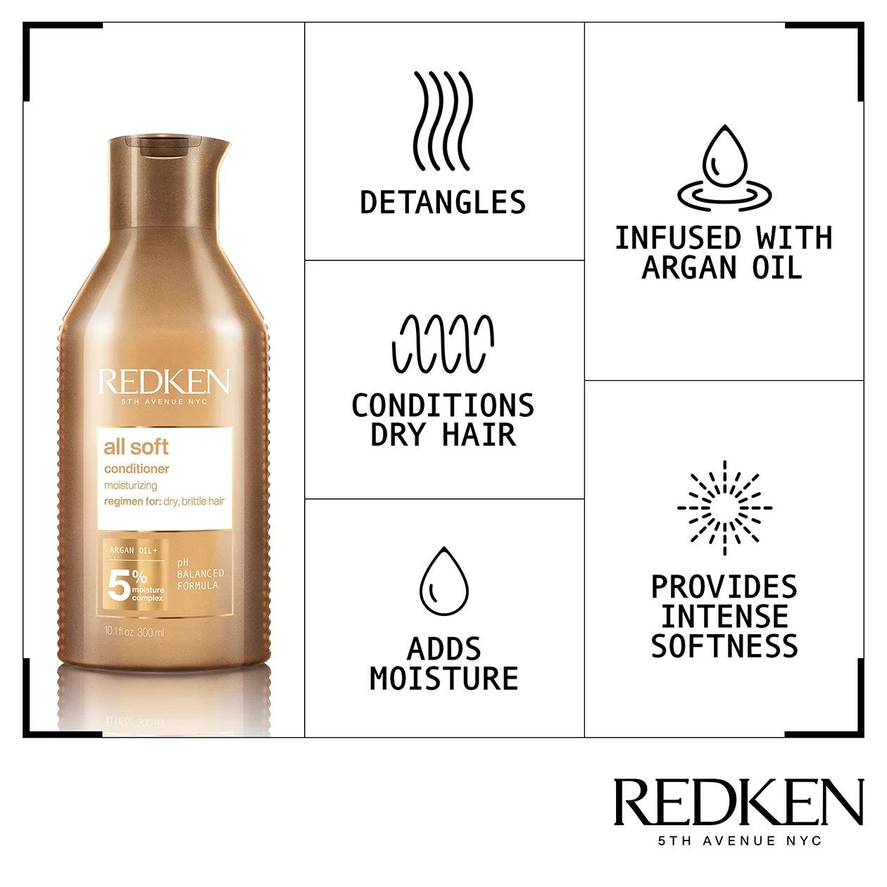 REDKEN - All Soft Conditioner 8.5oz.