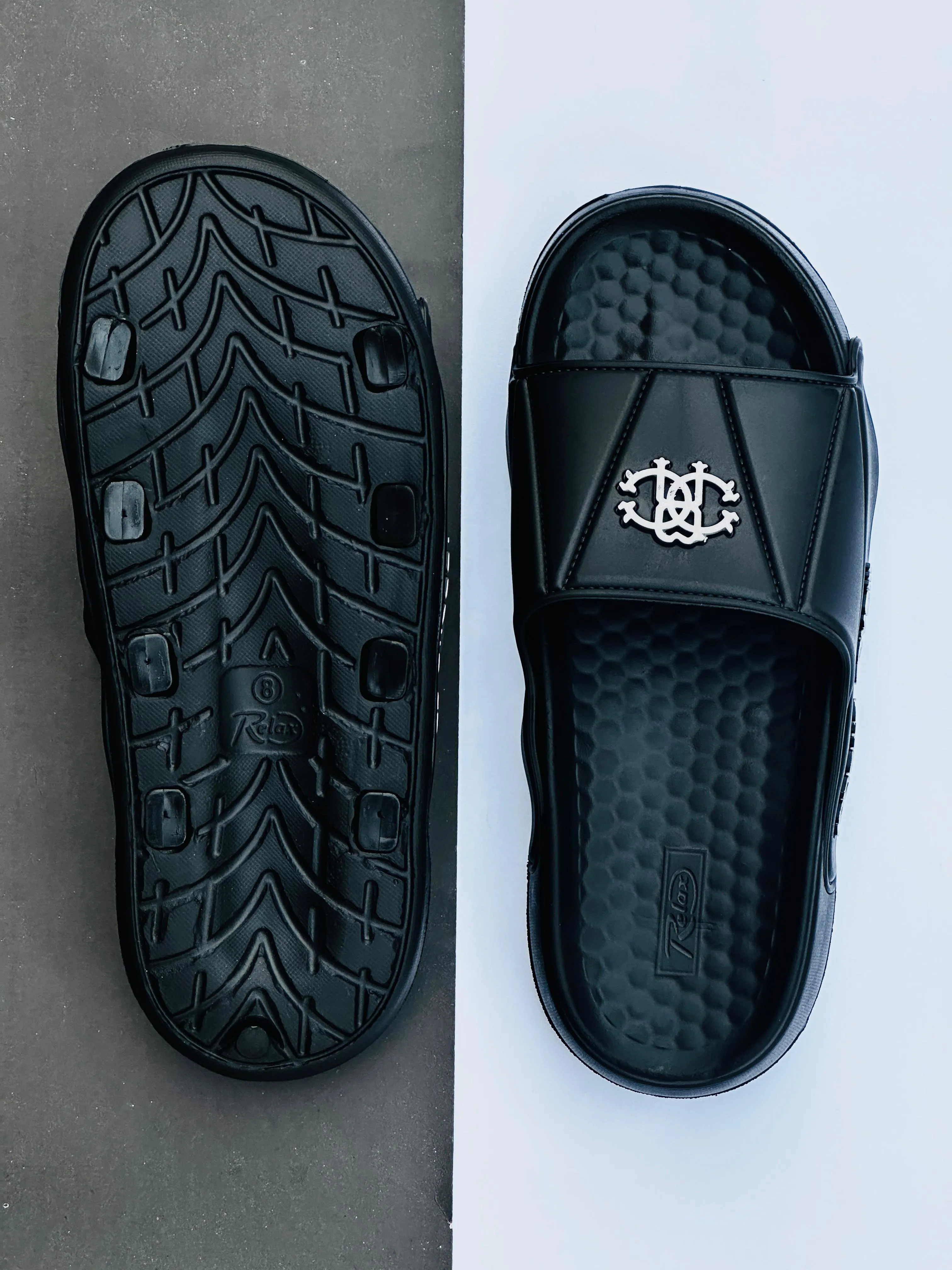 Roberto Cavalli Relax Slide Sandals in Black