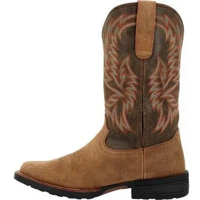 Rocky Men's Bronco 12" Soft Toe WP Western Classic Boot- Tobacco- RKW0451