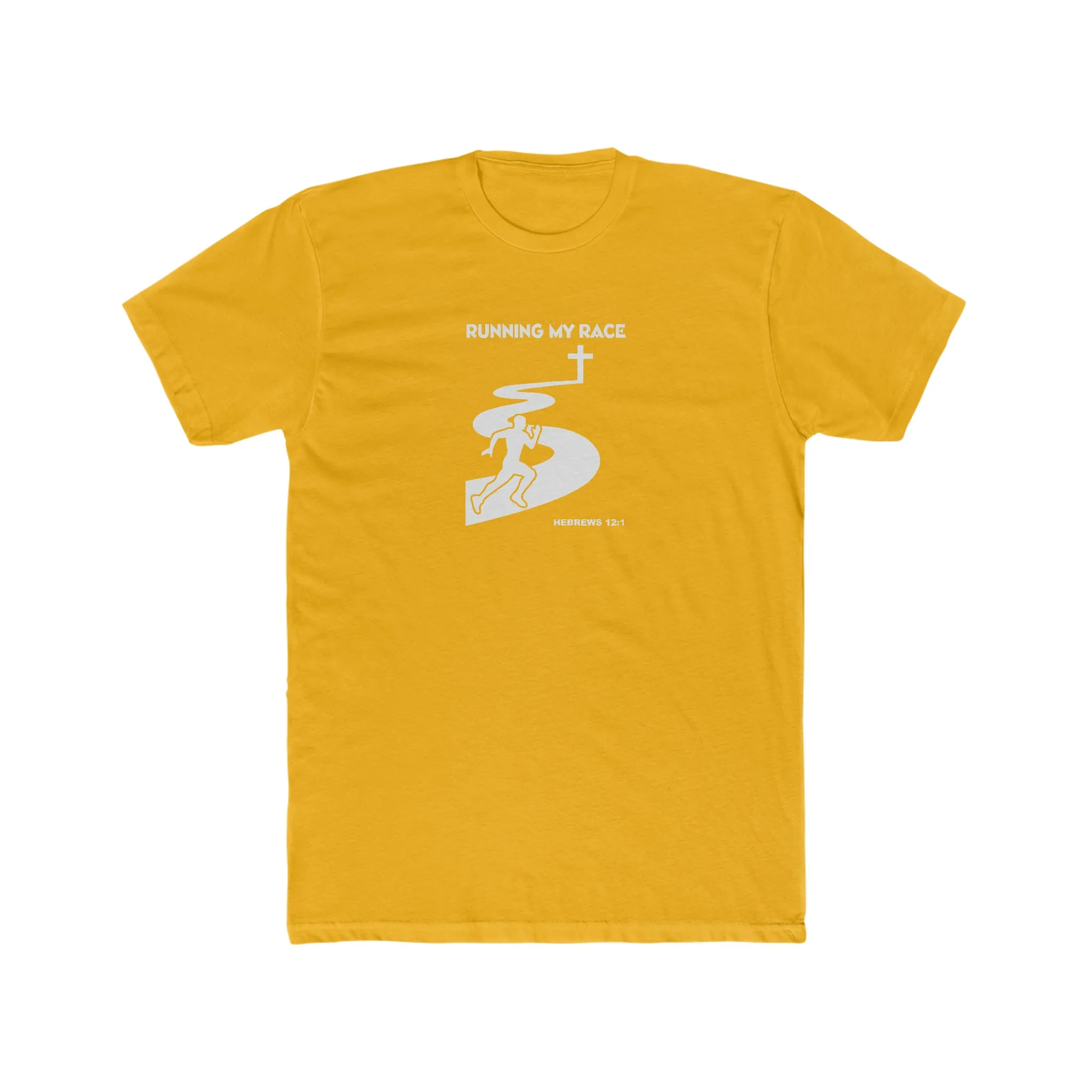 Running My Race Men's Cotton Crew Tee
