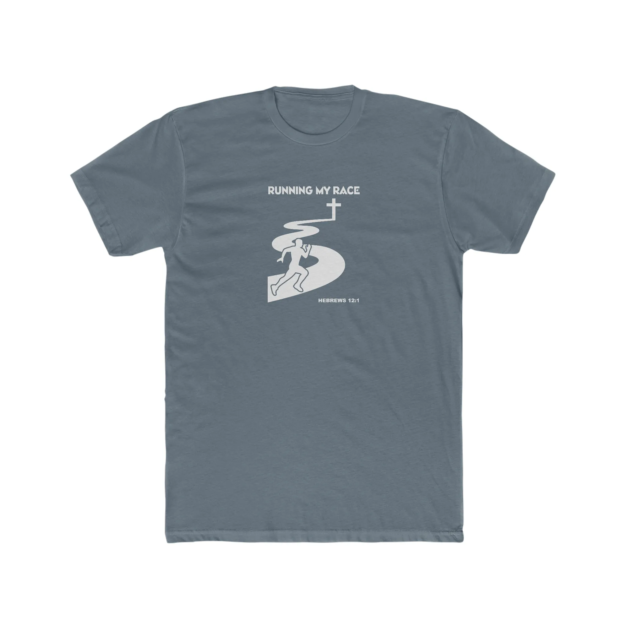 Running My Race Men's Cotton Crew Tee