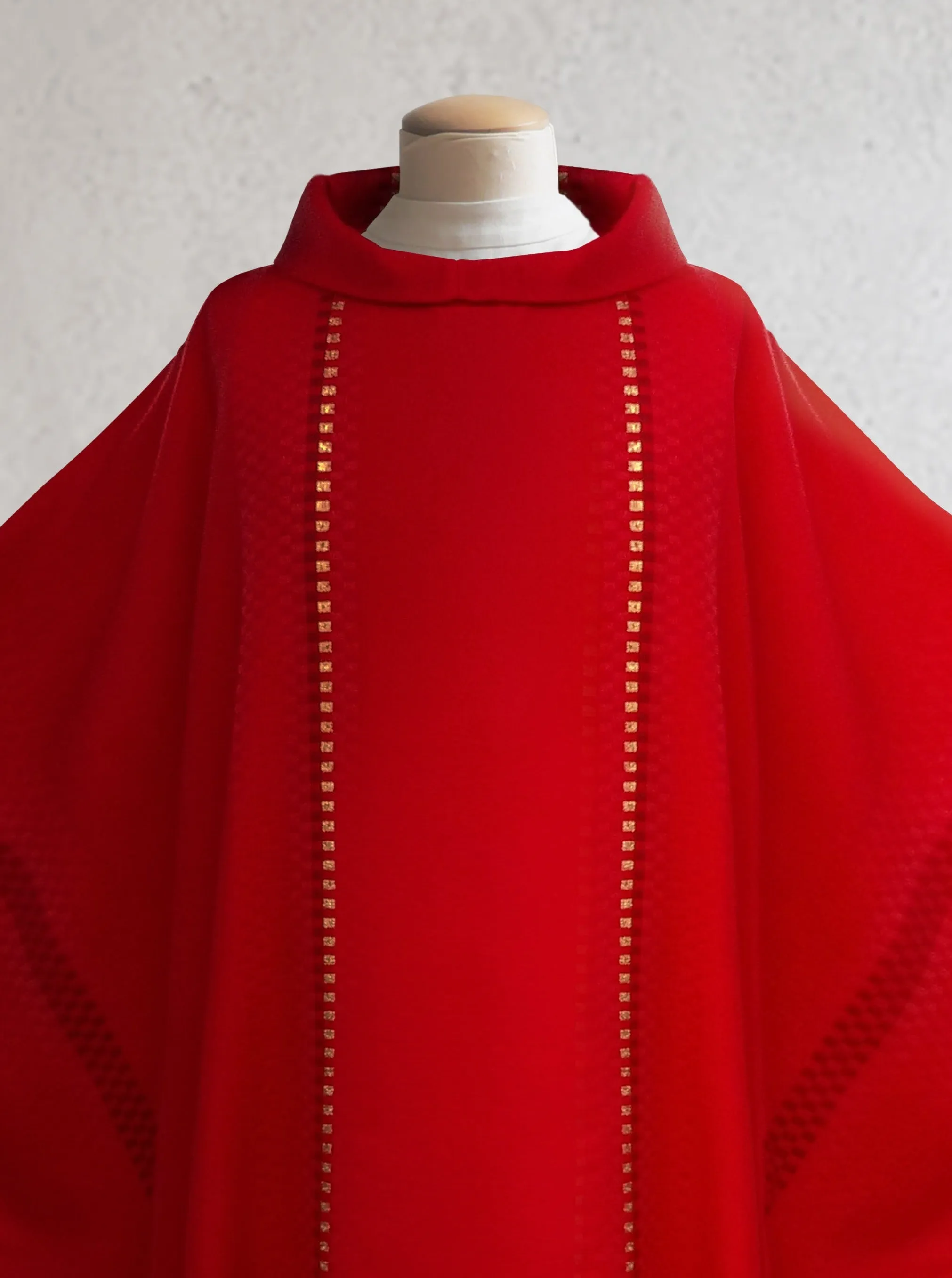 Salerno Woven Red Sample Chasuble