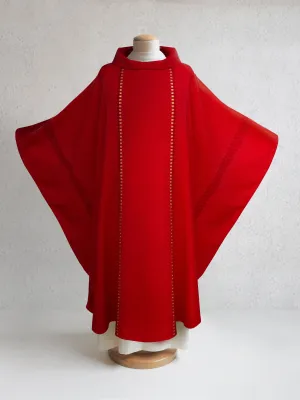 Salerno Woven Red Sample Chasuble