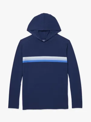 SeaBreeze Hoodie | Navy Ombre Stripe