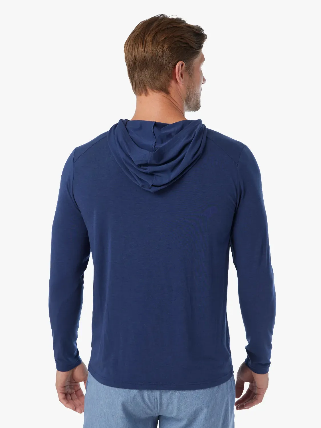 SeaBreeze Hoodie | Navy Ombre Stripe