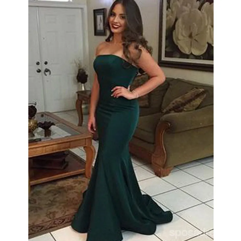 Sexy Green Mermaid Sweetheart Cheap Long Bridesmaid Dresses,WG1435