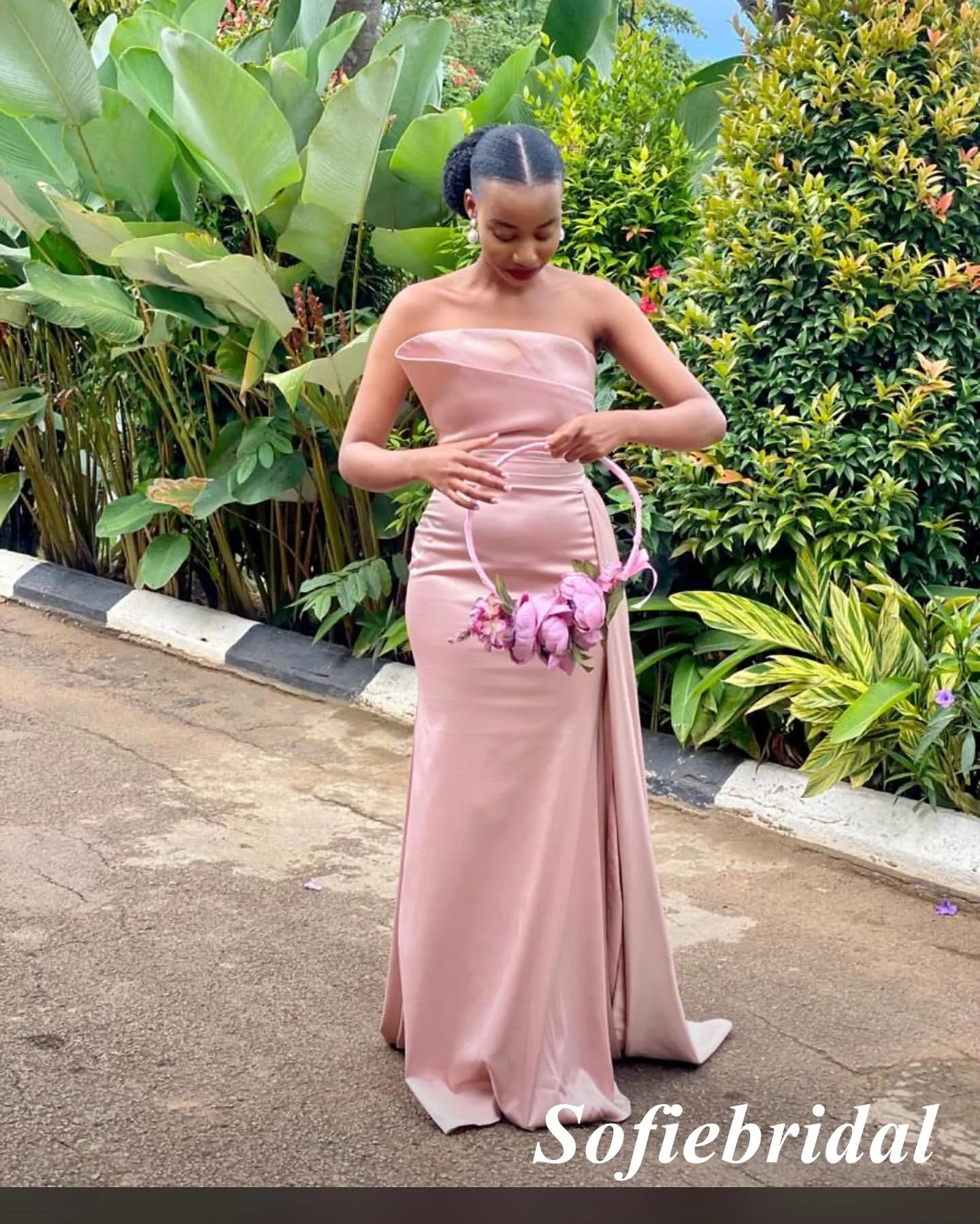 Sexy Soft Satin Sweetheart Sleeveless Mermaid Floor Length Bridesmaid Dresses, SFWG00605
