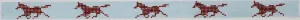SGS-13 Sunglass Strap – Running Horses – brown on light blue