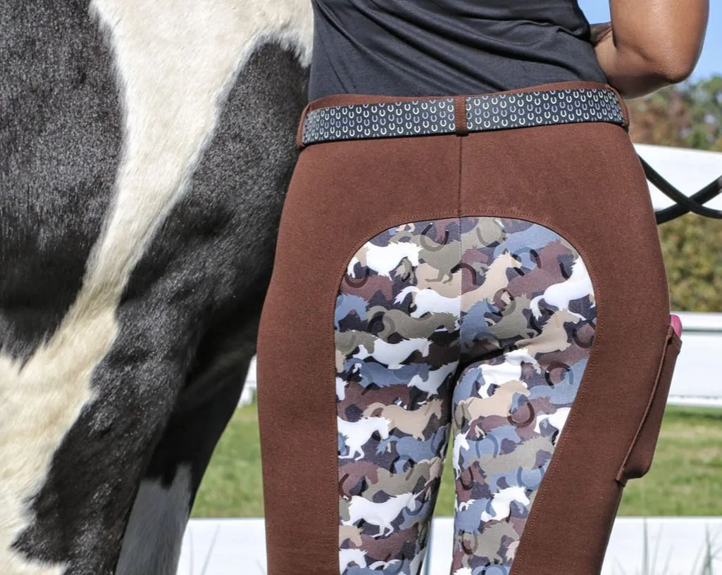 Signature Mid-Waist Breech | Mocha   Camo | Side Pocket