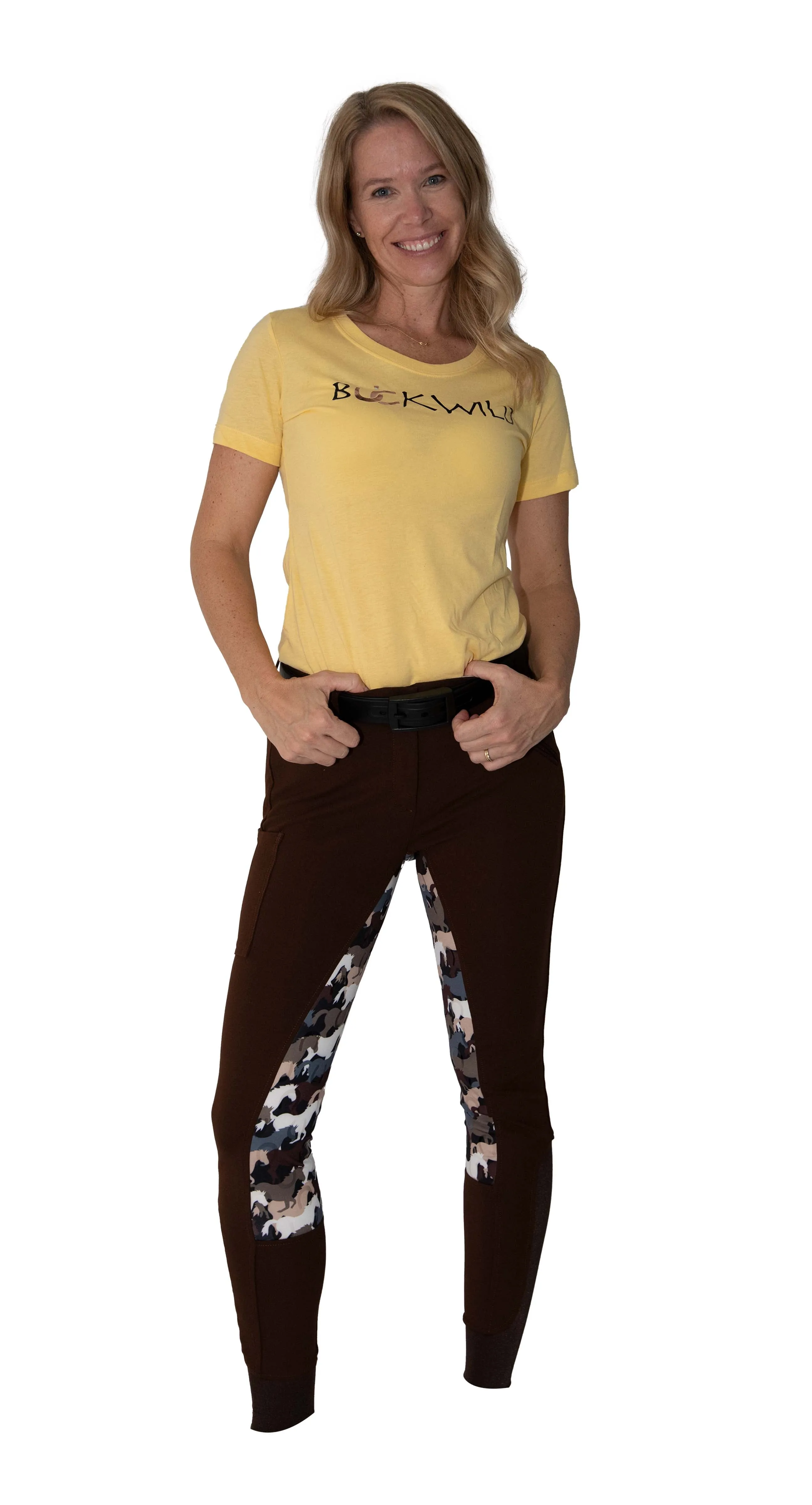 Signature Mid-Waist Breech | Mocha   Camo | Side Pocket