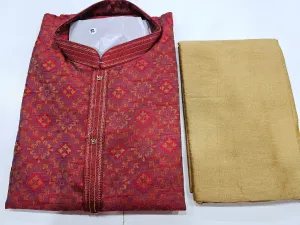 Silk Woven Men’s Kurta set