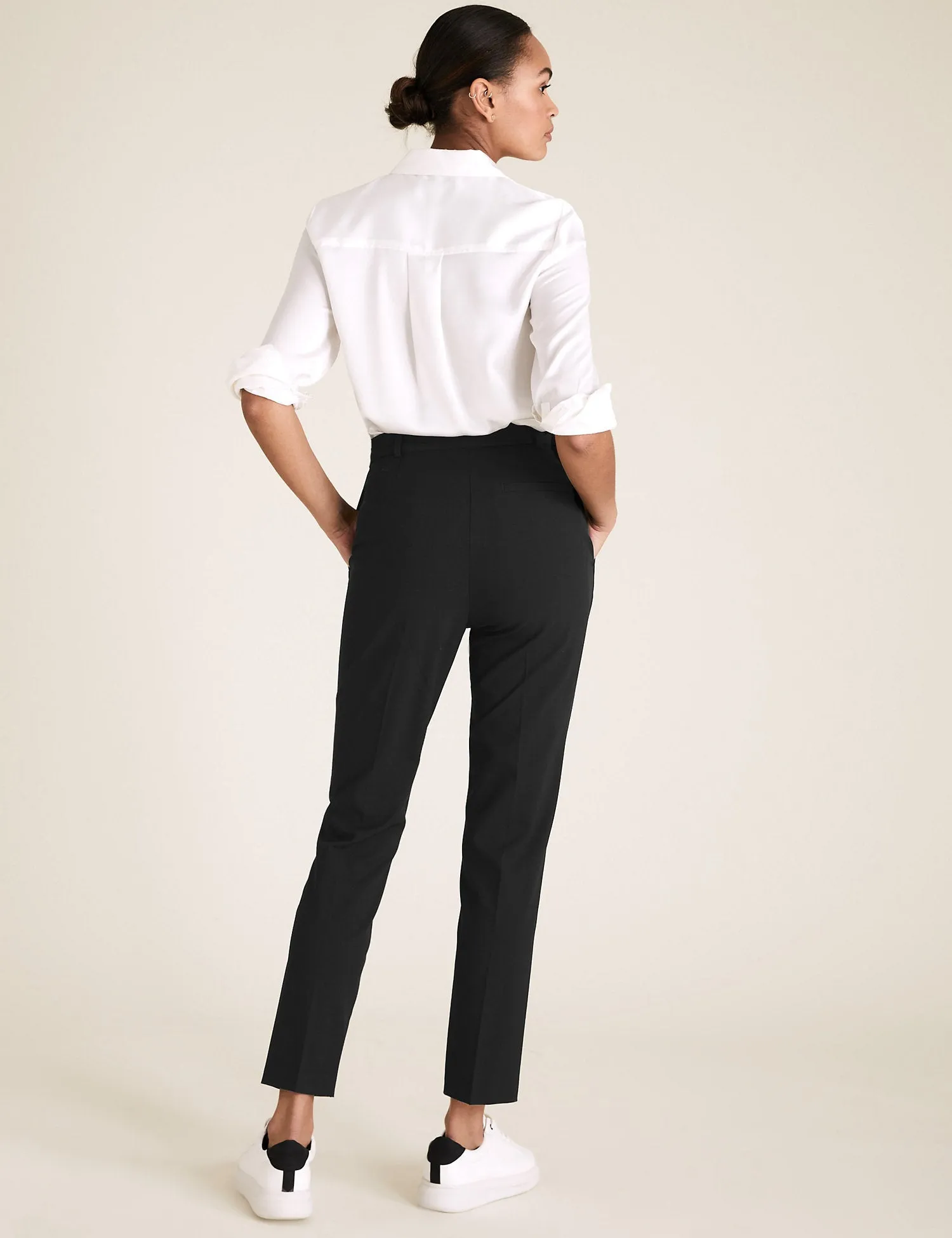 Slim Leg Ankle Grazer Trousers