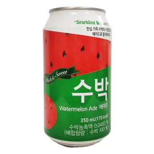Sparkling & Sweety Watermelon Ade Drink 355ml ~ 有气西瓜饮料 355ml