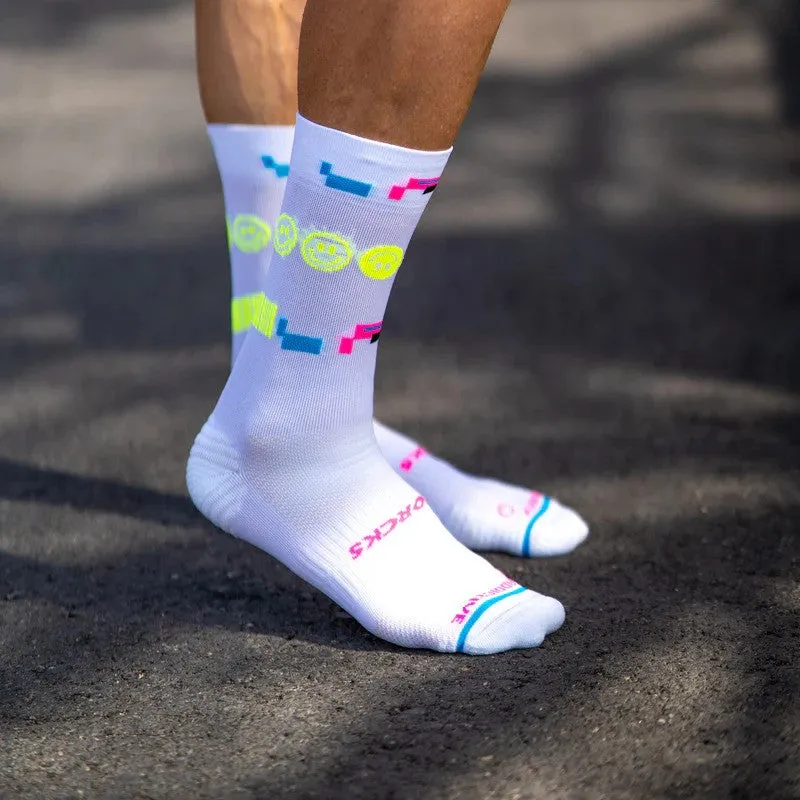 Sporcks - 80's Night White - Running Socks