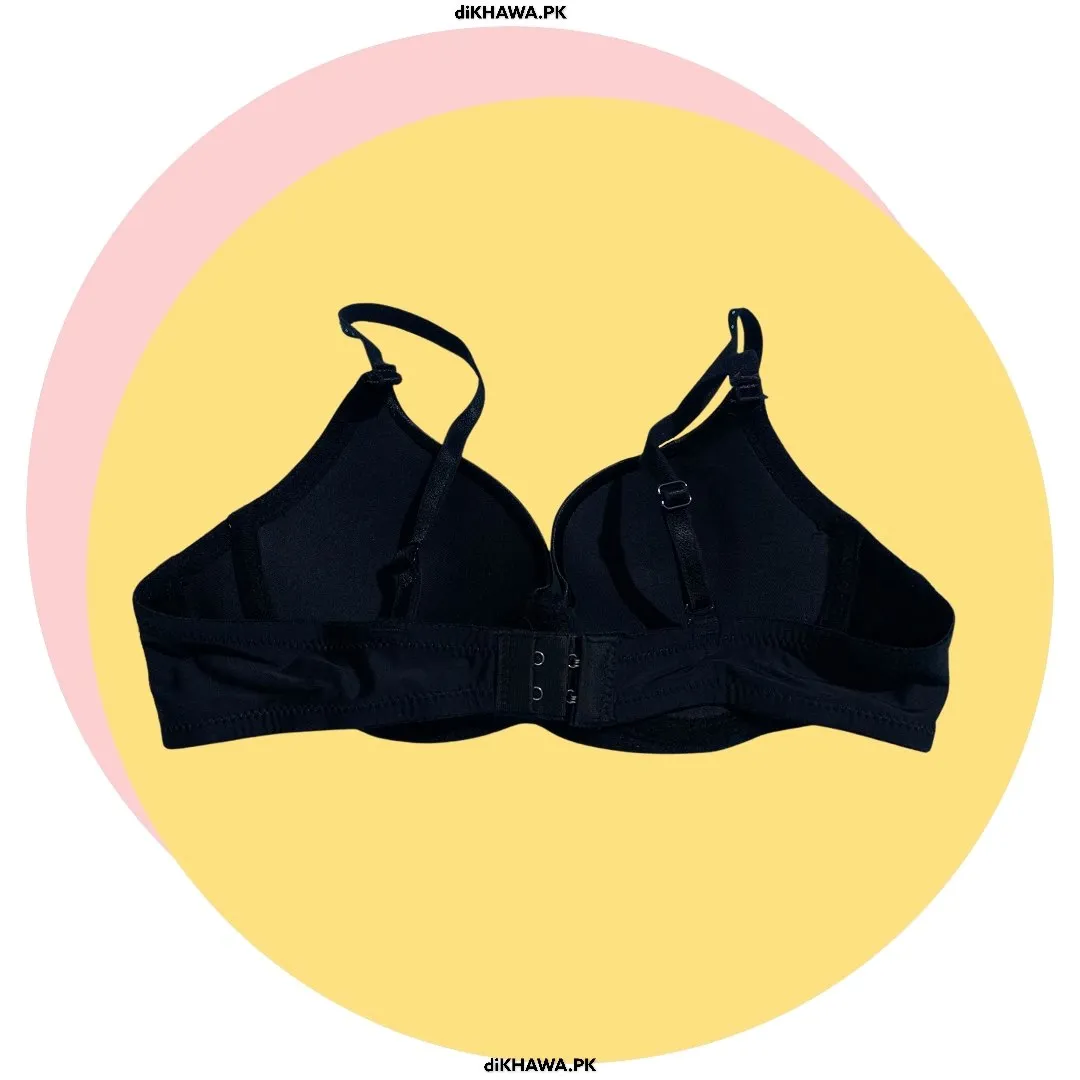 Stylish Black SH631 Diamond Bra- Single Padded,Under Wired Bra - By Sister Hood- 2021