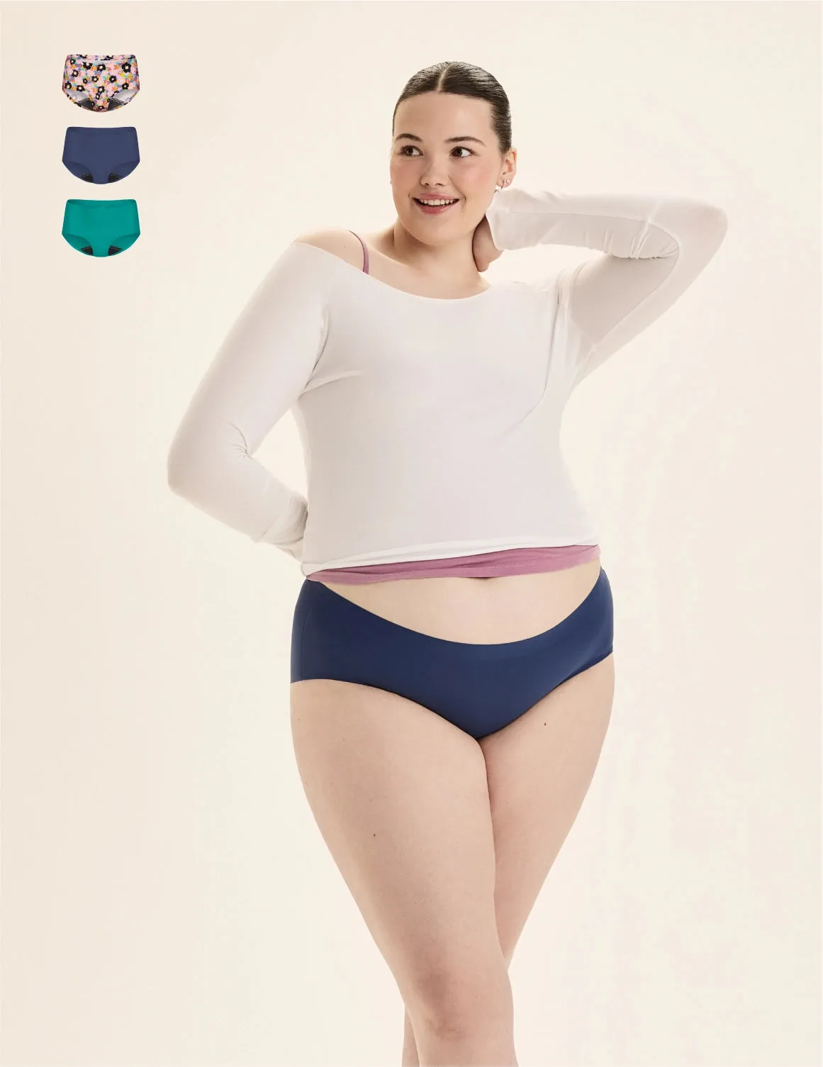 Teen Leakproof UltraThin No-Show Boyshort 3-Pack