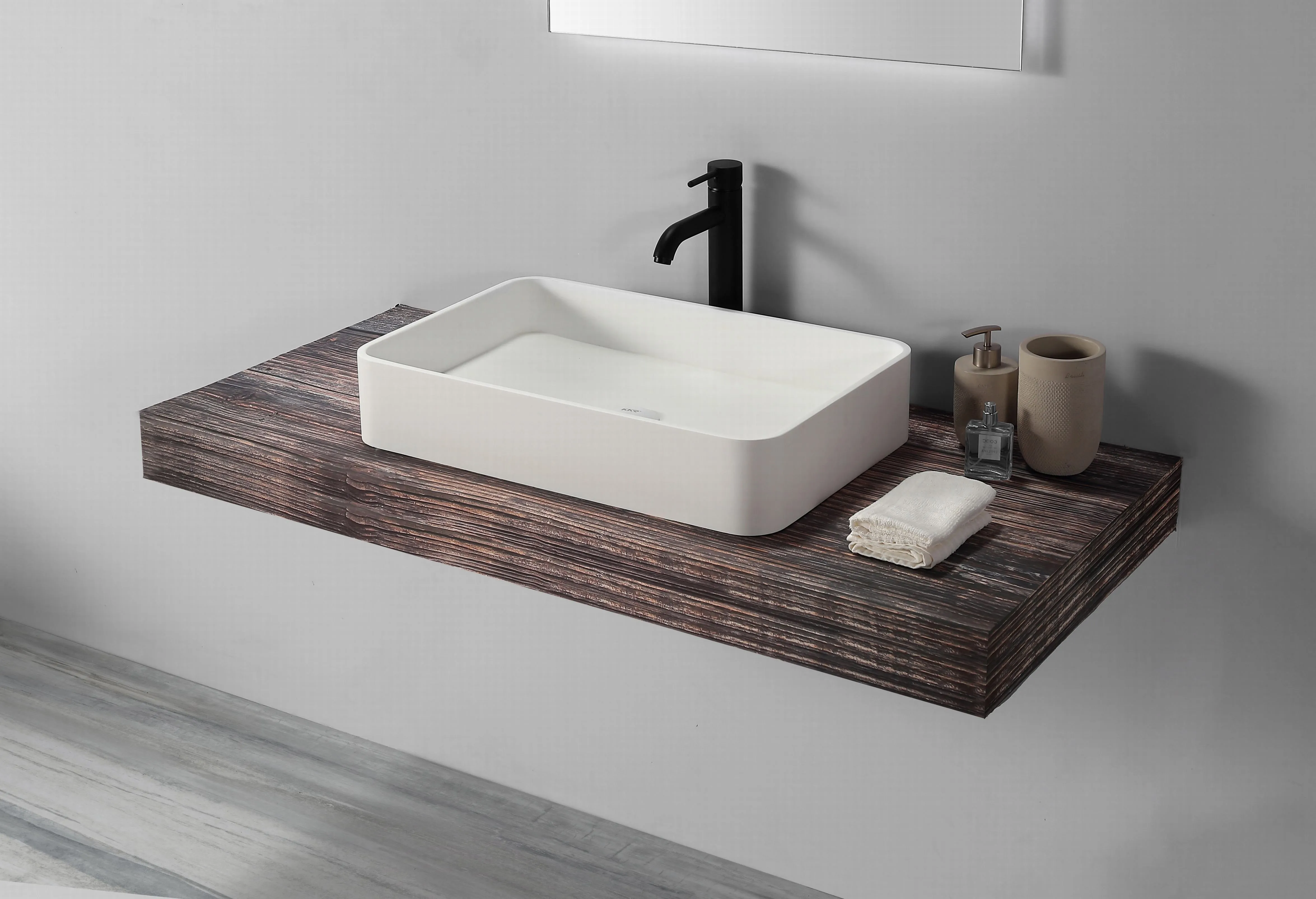Thin Edge Rectangular Basin - 600mm - B1700-2