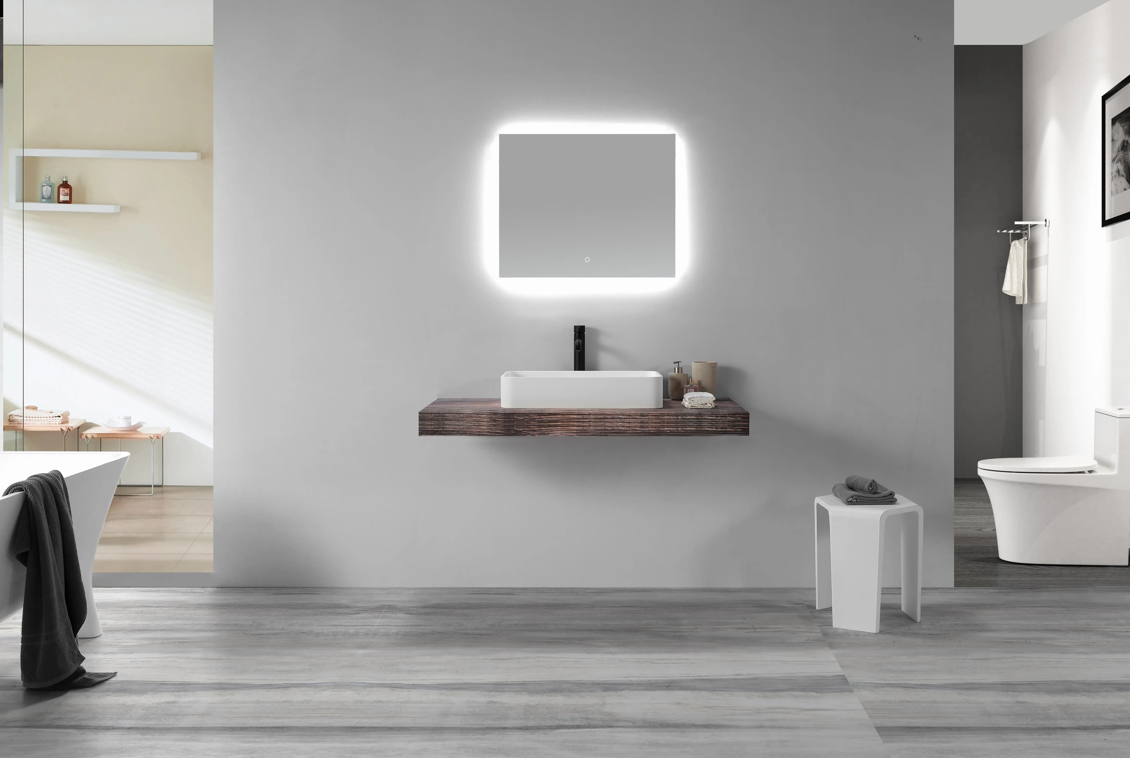 Thin Edge Rectangular Basin - 600mm - B1700-2