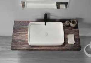 Thin Edge Rectangular Basin - 600mm - B1700-2