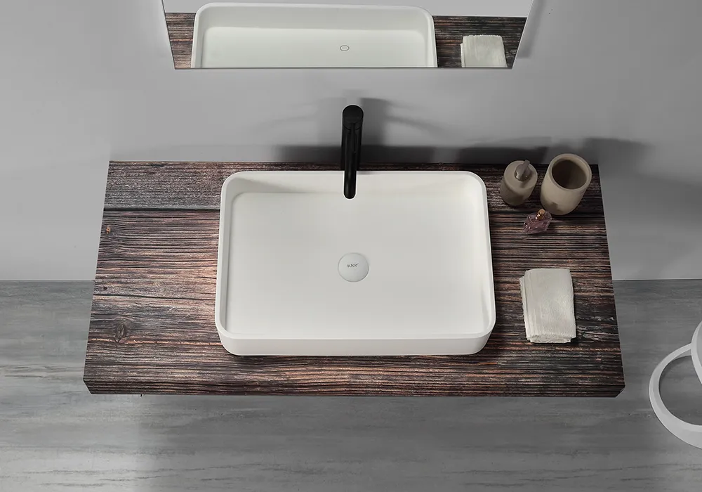 Thin Edge Rectangular Basin - 600mm - B1700-2