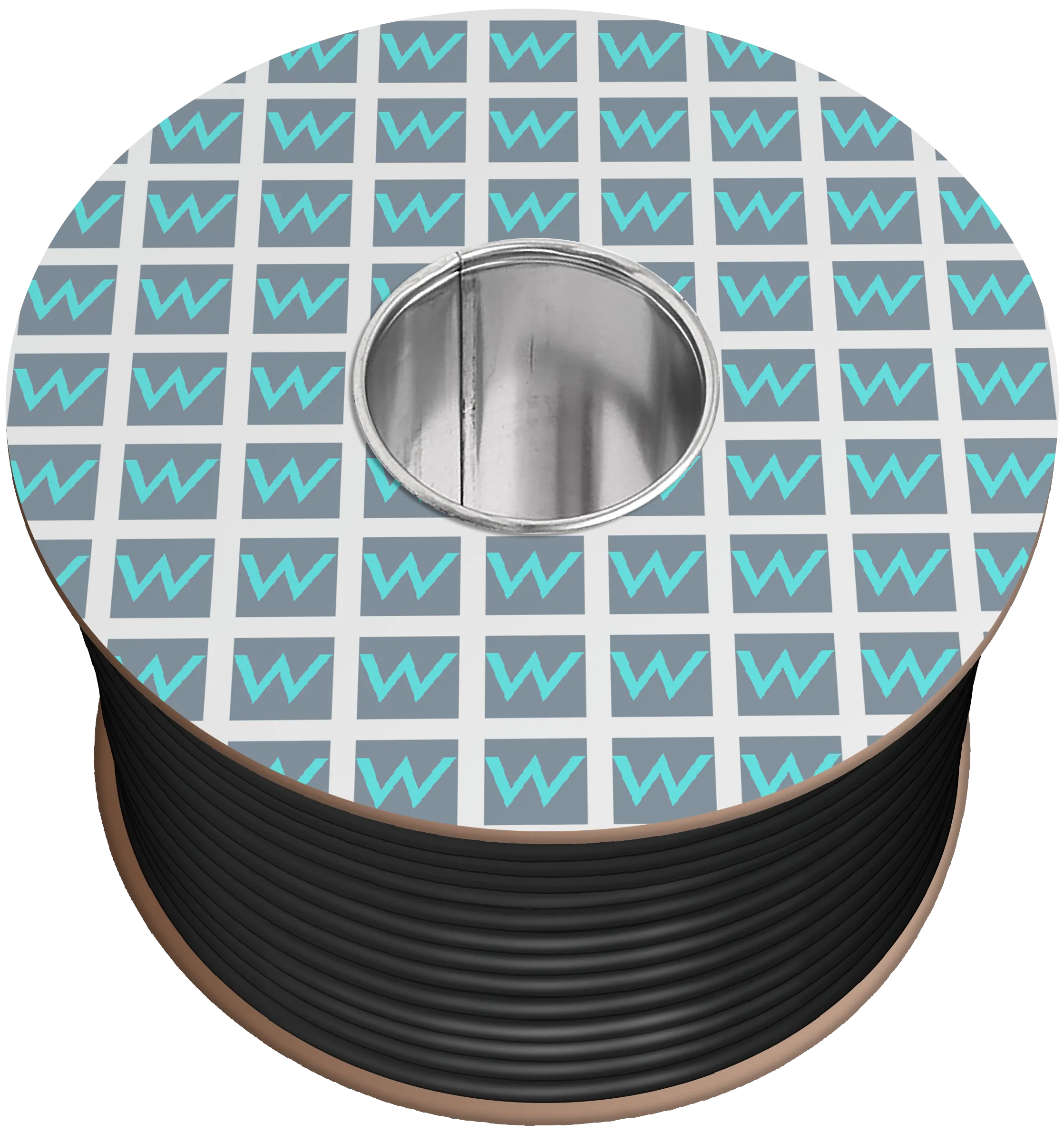 Time 2182Y 2 Core Round Flexible 0.75mm Black Cable - 50M