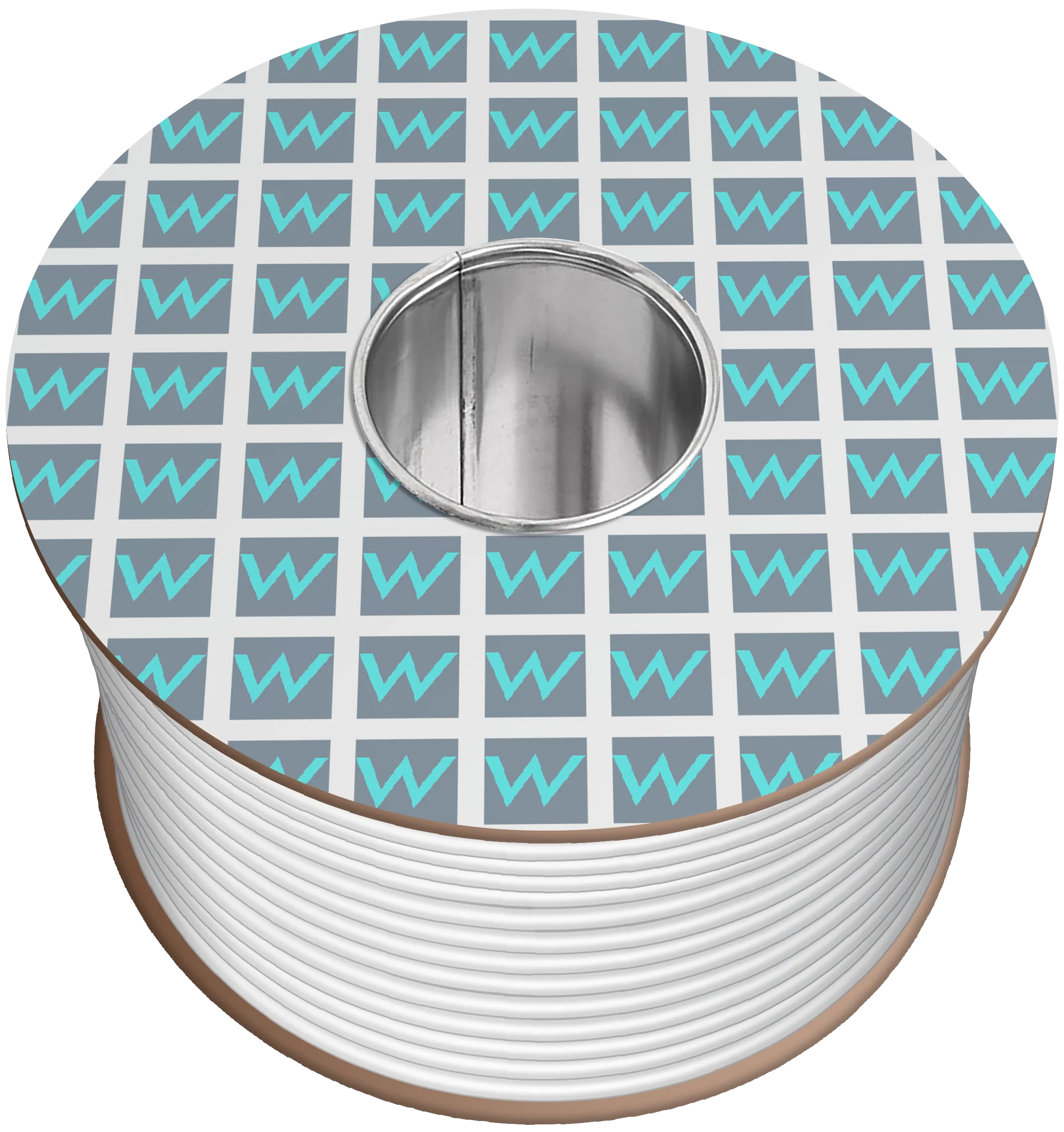 Time 2183Y 3 Core Round Flexible 0.75mm White Cable - 50M