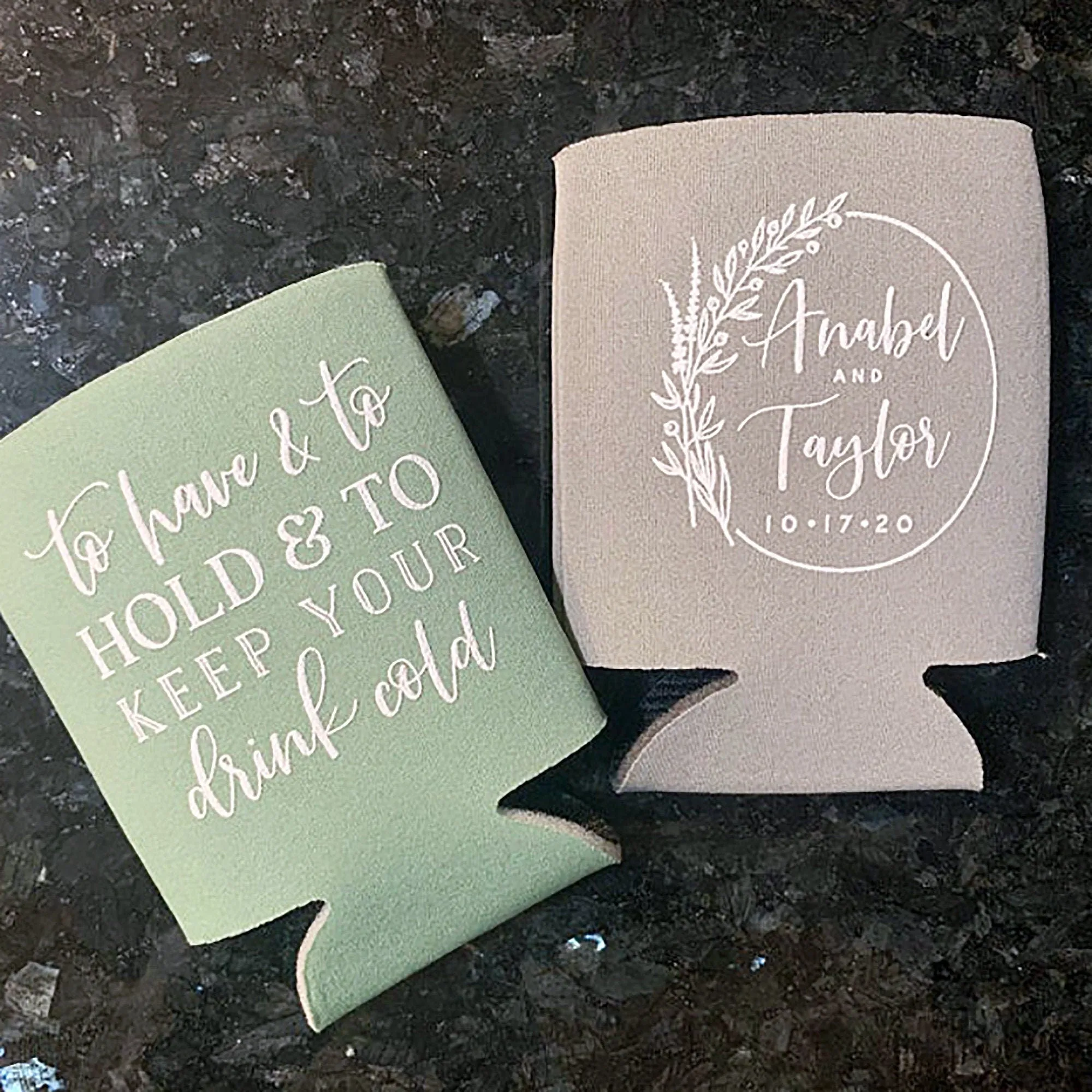 To Have and To Hold - Wedding Can Cooler #145R