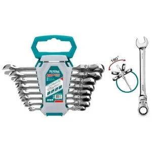 Total 8 Pieces Flexible Rachet Spanner Set  - THT102RK586