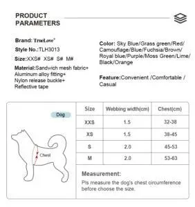 TrueLove Dog Harness TLH30131 - Poinsettia