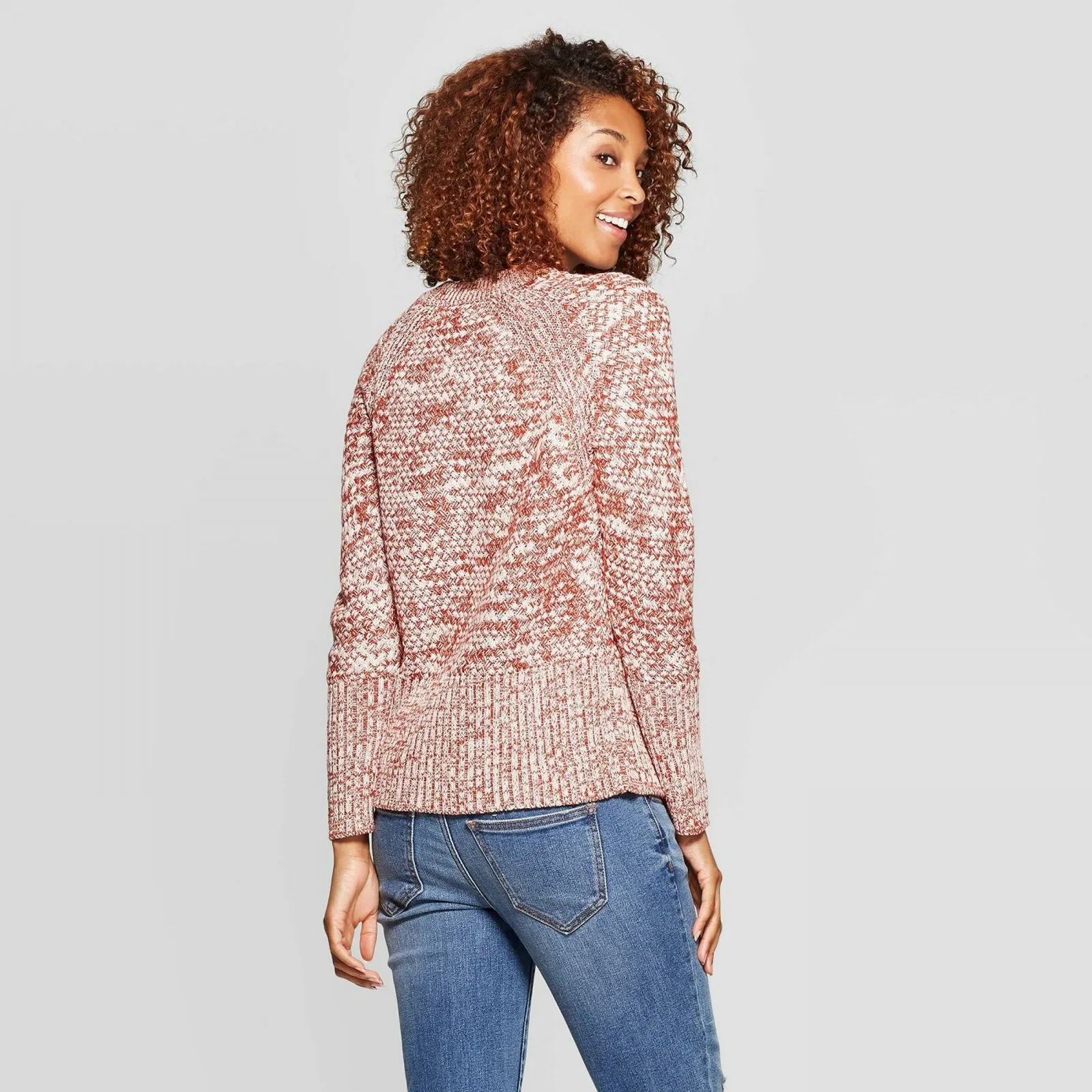 Universal Thread Women's Long Sleeve Crew Neck Raglan Pullover Sweater
