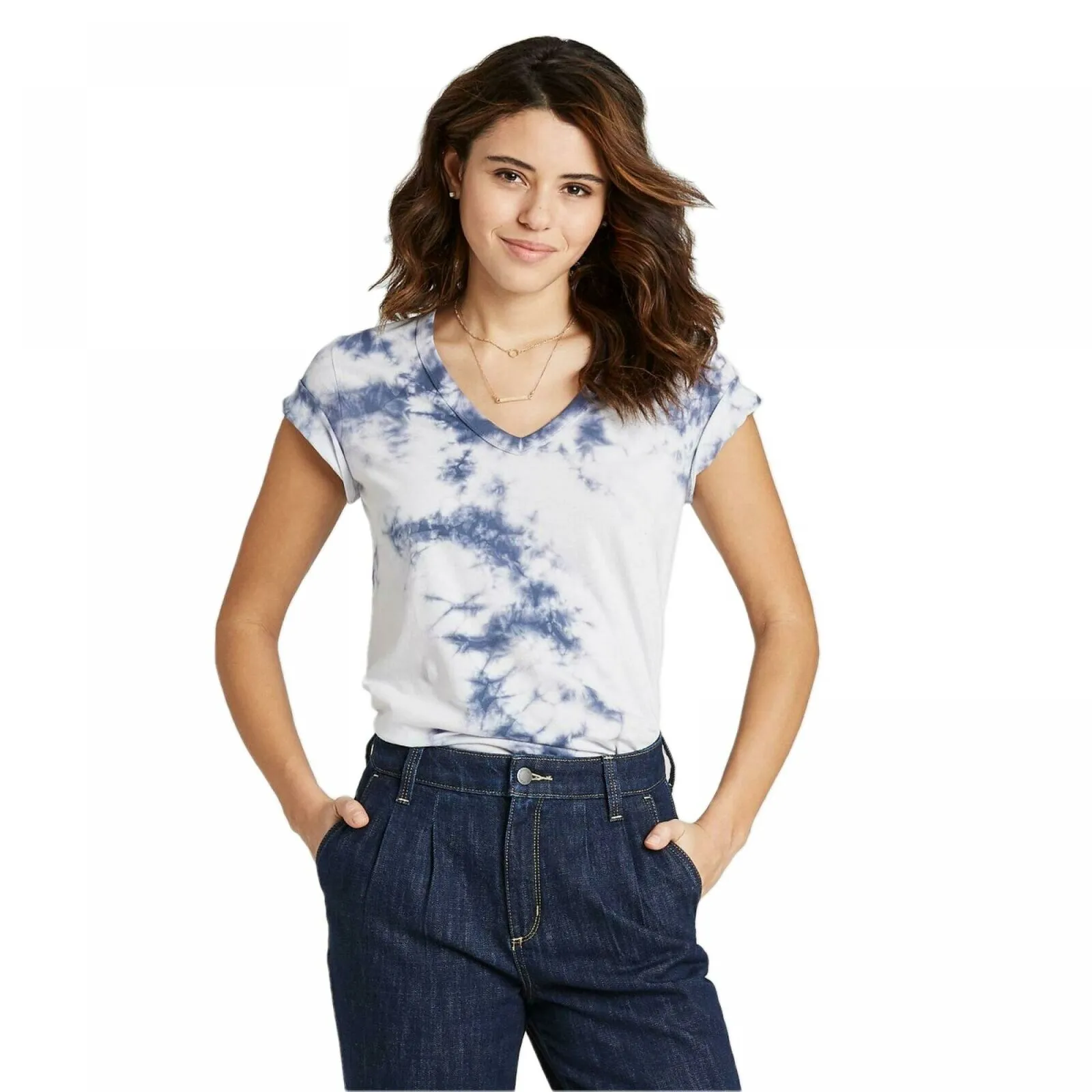 Universal Thread Women's Relaxed Fit Short Sleeve V-Neck T-Shirt