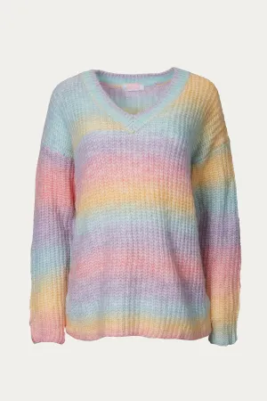 V-NECK RAINBOW SWEATER