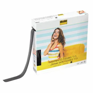 Vlieseline Flexible Stretch Seam Tape Interfacing - T15 - Black