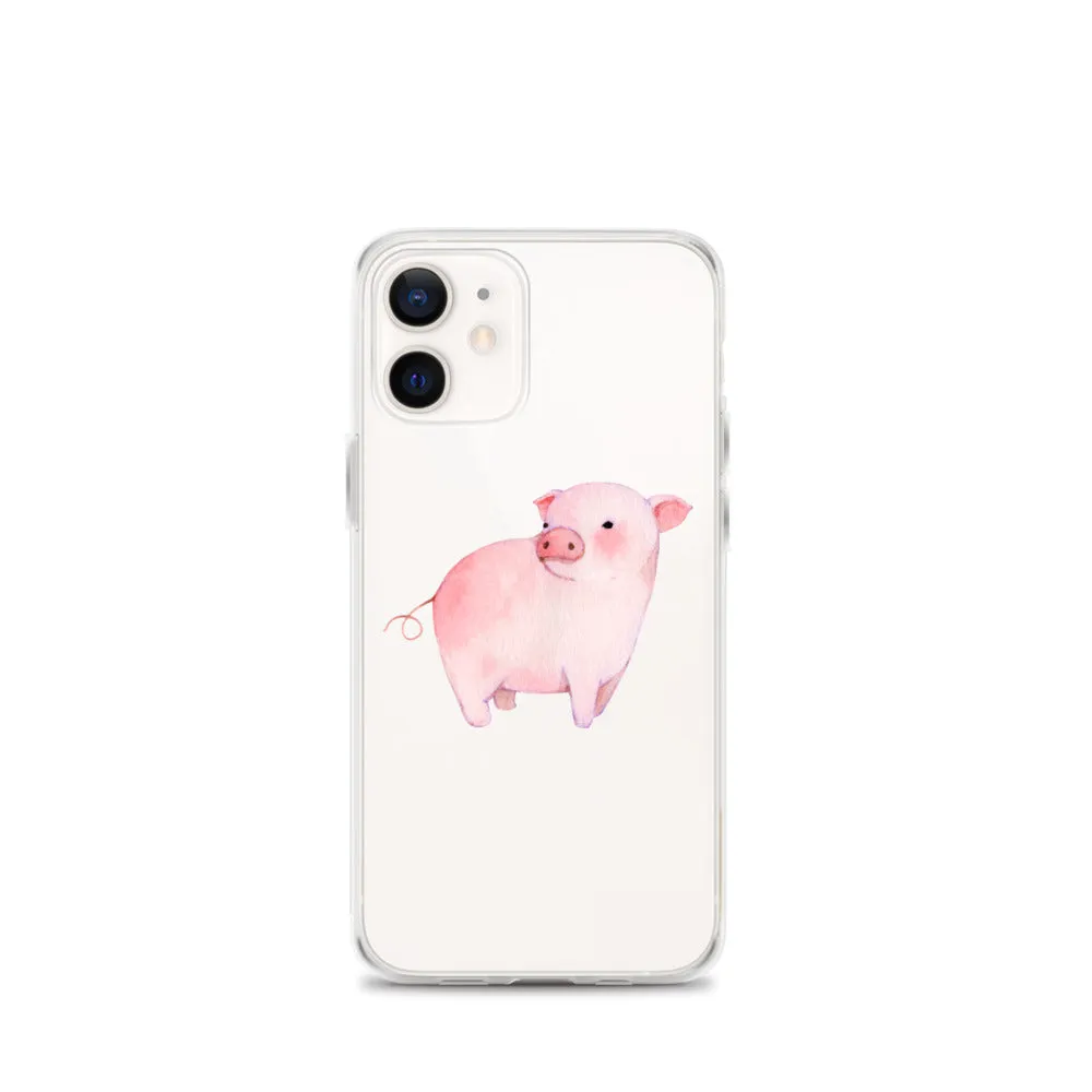 Watercolor Piglet iPhone Case
