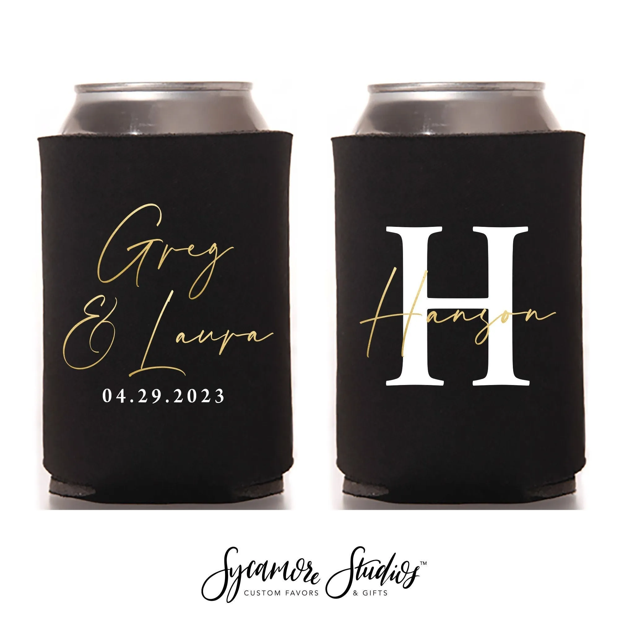 Wedding Can Cooler #25FR - Full Color