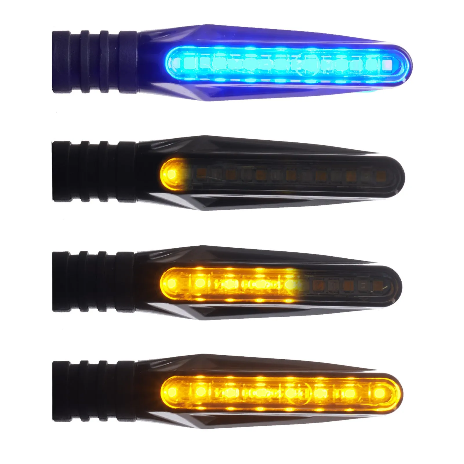 Whites Aurora Blue Orion LED Indicator - Sequential, with Running Light