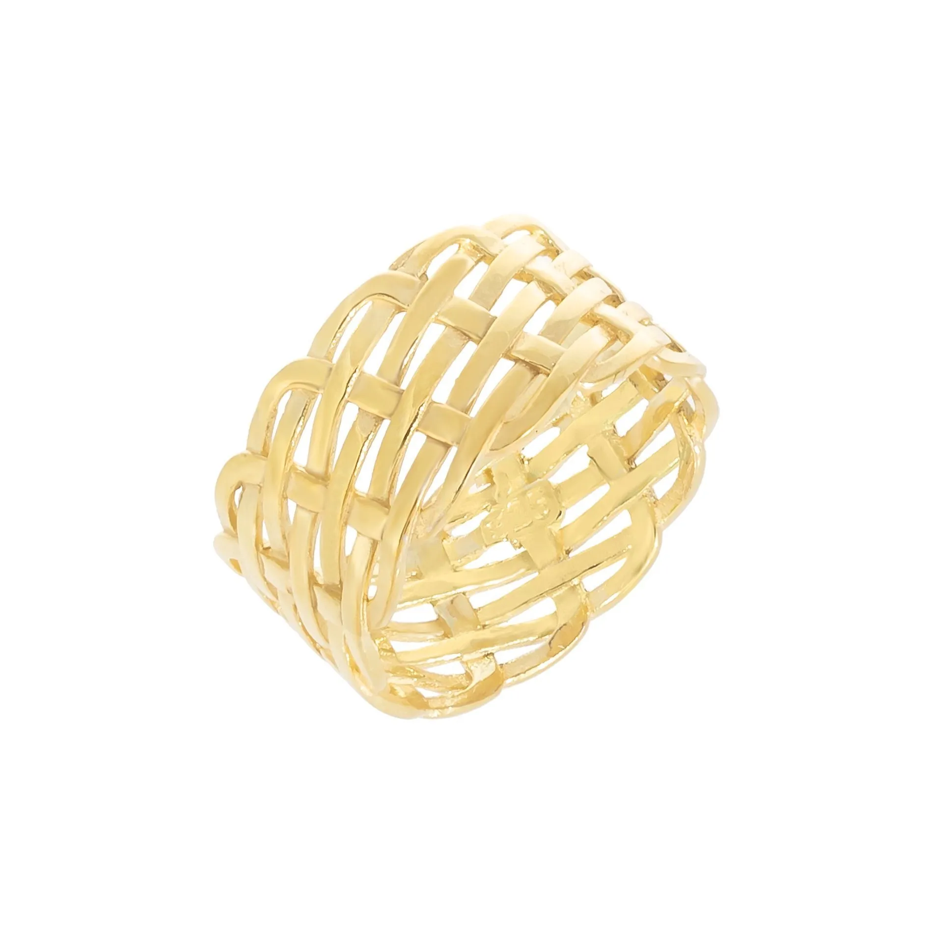 Wide Woven Ring